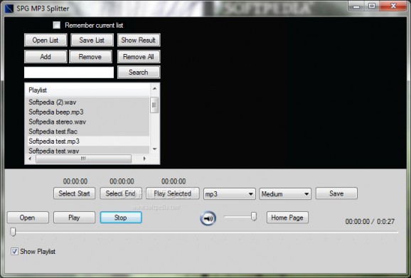 SPG MP3 Splitter screenshot