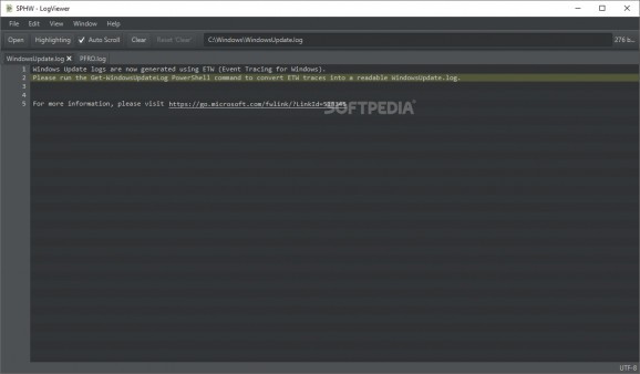 SPHW - LogViewer screenshot