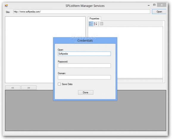 SPListItem Manager Services screenshot