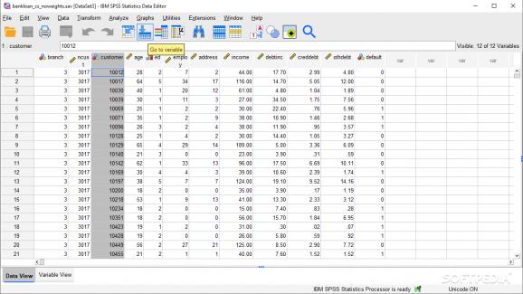 IBM SPSS Statistics screenshot