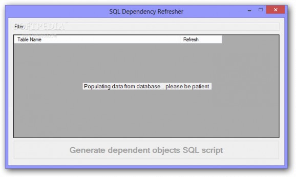SQL Dependency Refresher screenshot