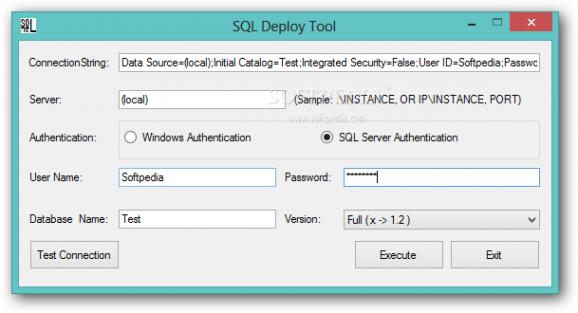 SQL Deploy Tool screenshot
