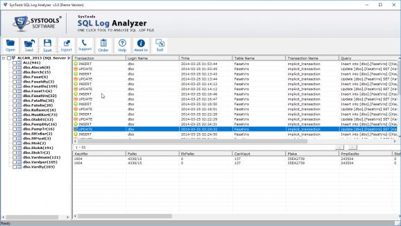 SysTools SQL Log Analyzer screenshot