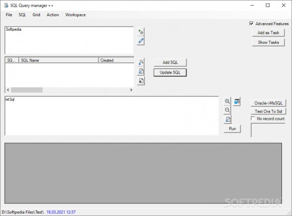 SQL Query Manager screenshot