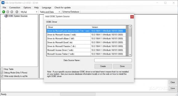 SQL Script Builder screenshot