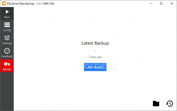 SQLServer Data Backup screenshot