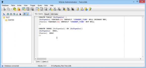 SQLite Administrator screenshot