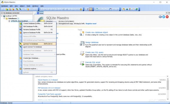 SQLite Maestro screenshot