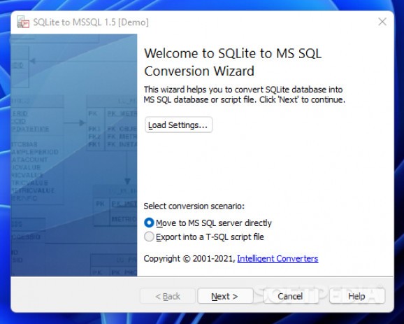 SQLite to MSSQL screenshot