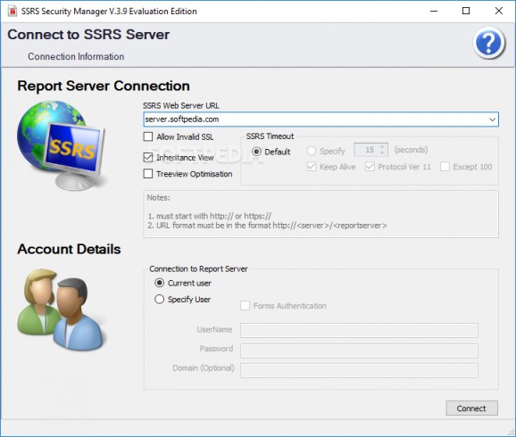 SSRS Security Manager screenshot