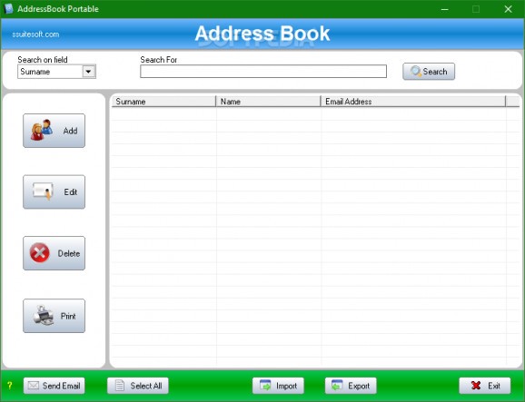 AddressBook Portable screenshot