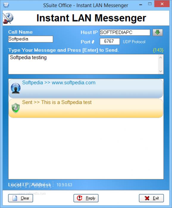 SSuite Office - Instant LAN Messenger screenshot