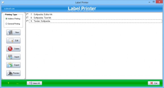 Label Printer screenshot