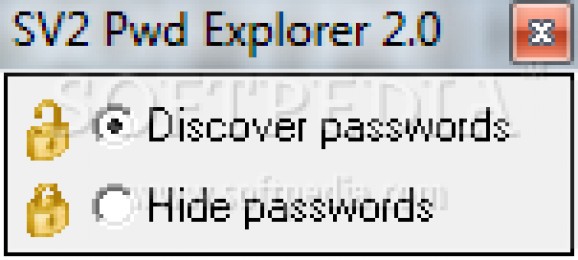 SV2 Password Explorer screenshot