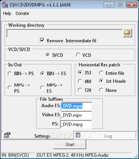 (S)VCD2DVDMPG screenshot