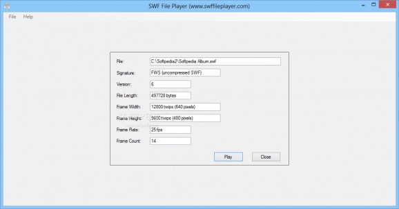 SWF File Player screenshot