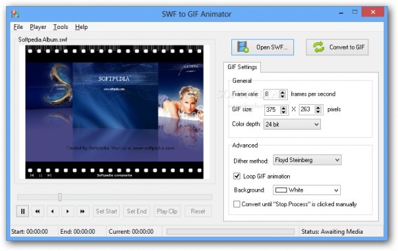 SWF to GIF Animator screenshot