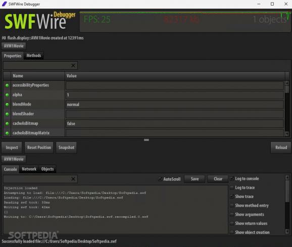SWFWire Debugger screenshot