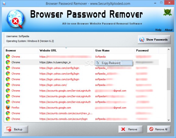 SX Password Remover Suite screenshot