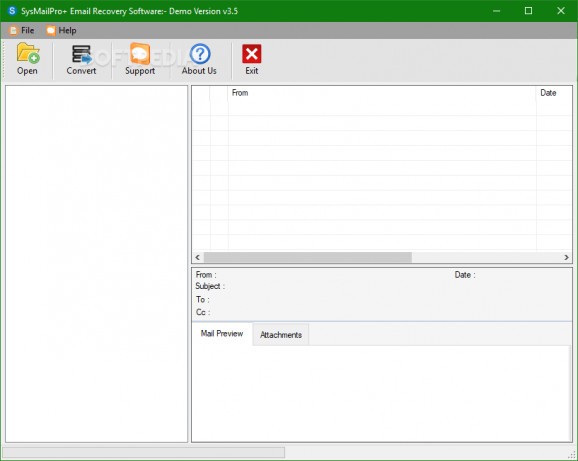 SYS Mail Pro OST to PST Converter screenshot