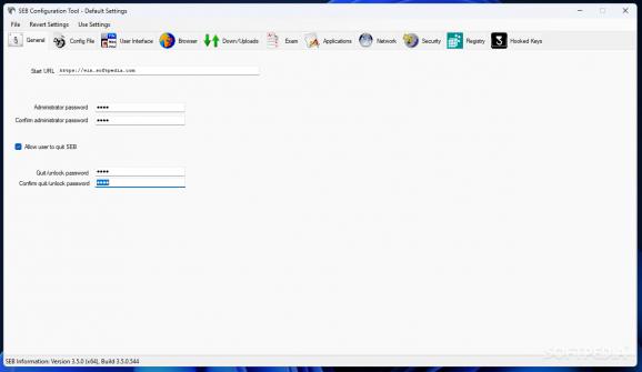 Safe Exam Browser screenshot