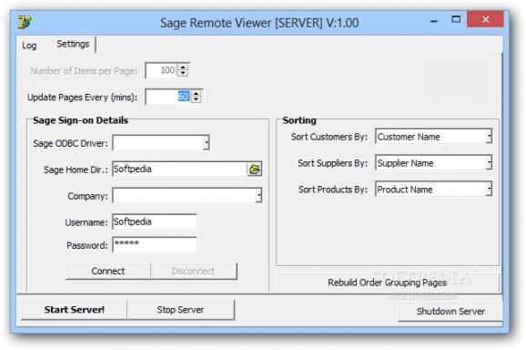 Sage Remote Viewer Server screenshot
