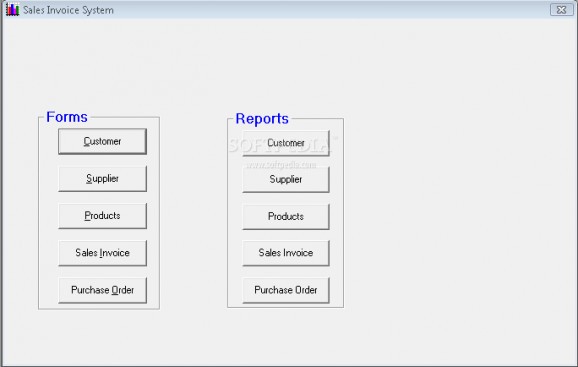 Sales Invoice System screenshot