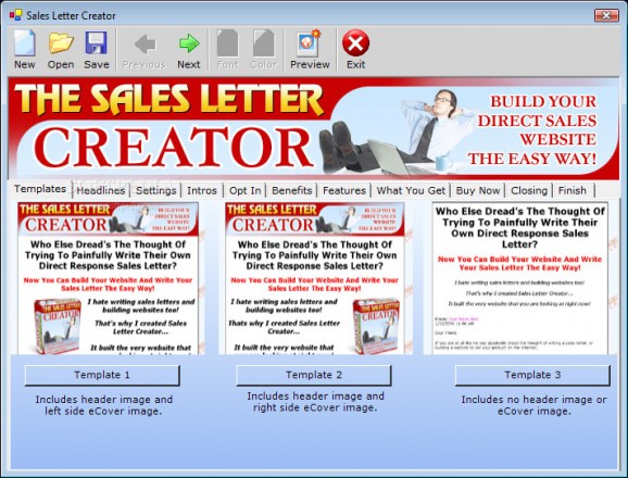 Sales Letter Creator screenshot