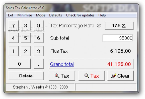 Sales Tax Calculator screenshot