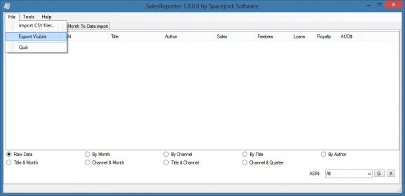 SalesReporter Portable screenshot
