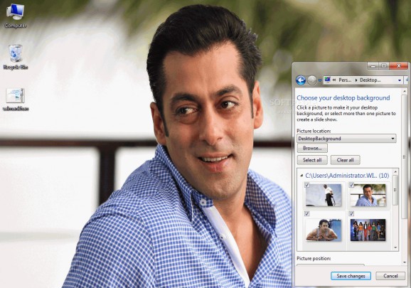 Salman Khan Windows 7 Theme screenshot
