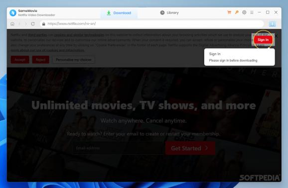 SameMovie Netflix Video Downloader screenshot