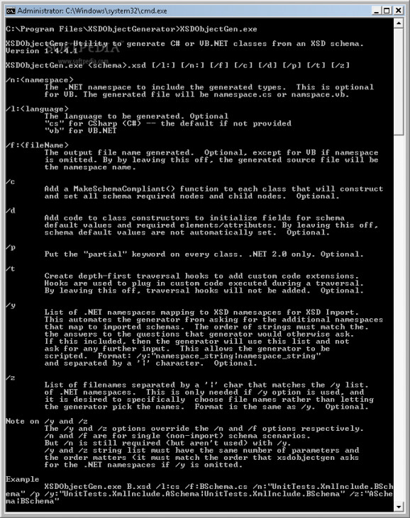 Sample Code Generator screenshot
