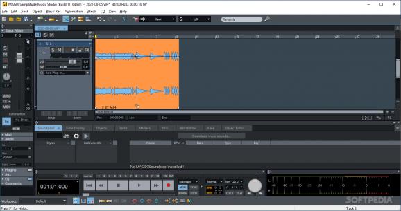 MAGIX Samplitude Music Studio screenshot