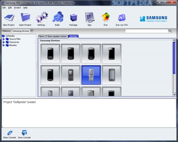 Samsung Java SDK screenshot