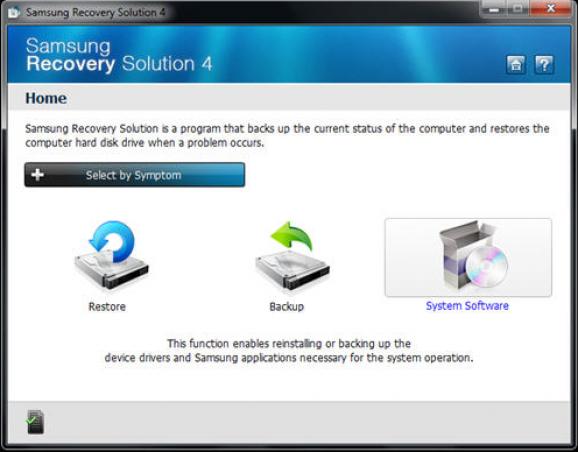 Samsung Recovery Solution screenshot