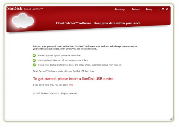 SanDisk Cloud Catcher screenshot