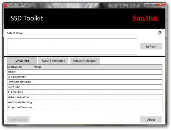 SanDisk SSD Toolkit screenshot