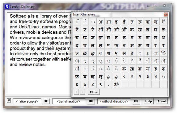Sanskrit Dictionary screenshot