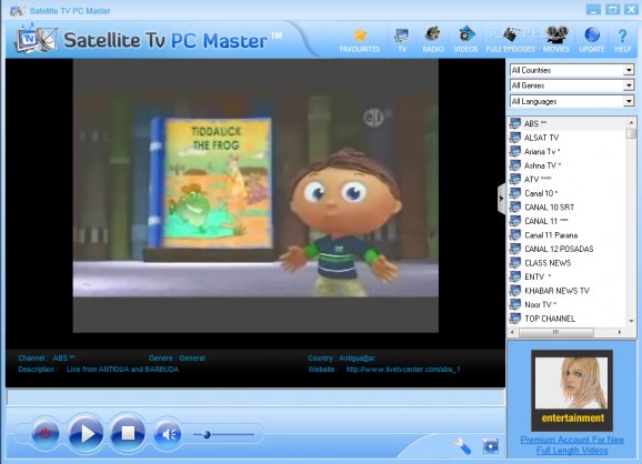 Satellite TV PC Master screenshot