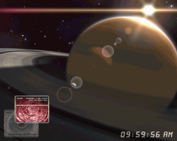 Saturn 3D Space Screensaver screenshot
