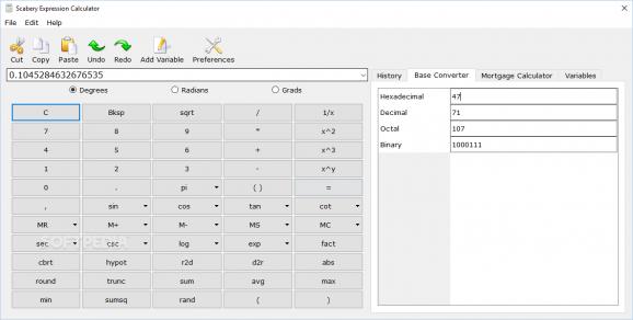 Scabery Expression Calculator screenshot