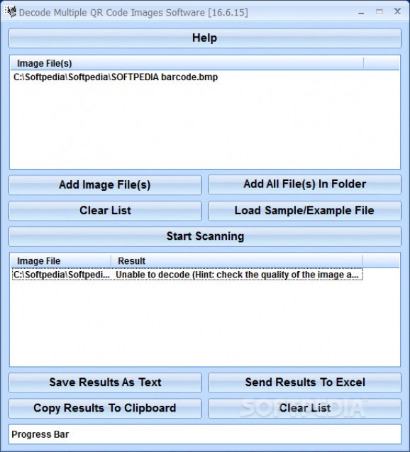 Decode Multiple QR Code Images Software screenshot