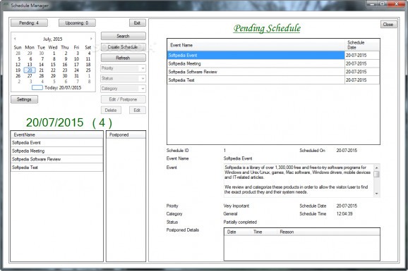 Schedule Manager screenshot