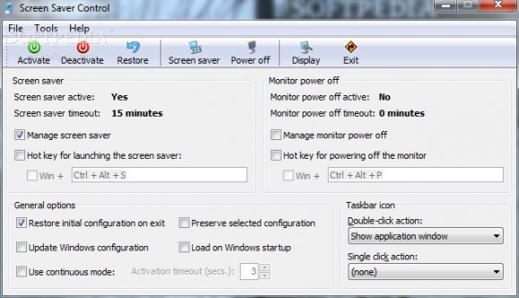 Screen Saver Control screenshot