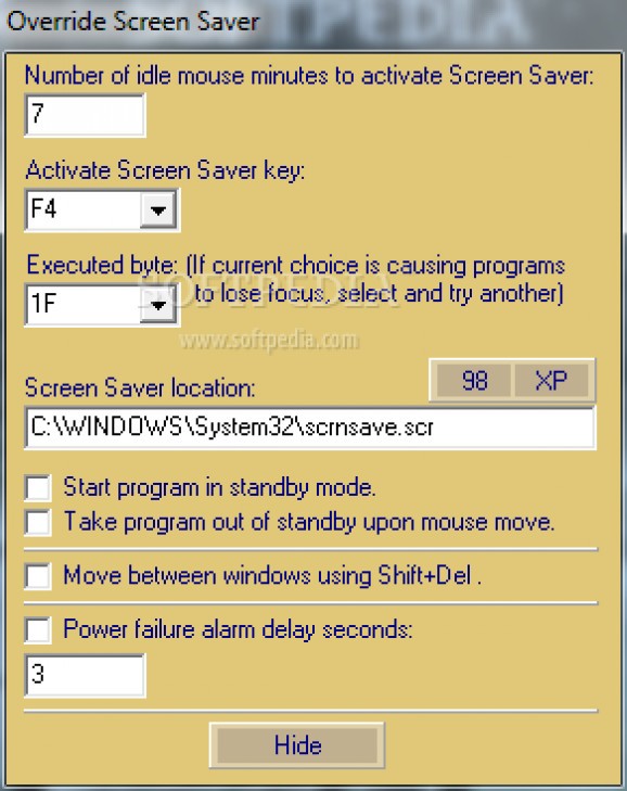 Screen Saver Override screenshot