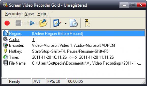 Screen Video Recorder Gold screenshot