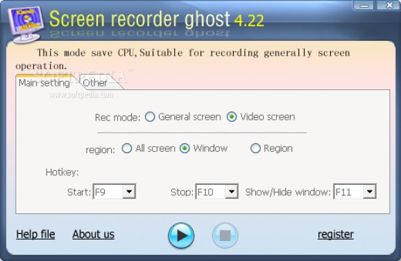 Screen recorder ghost screenshot