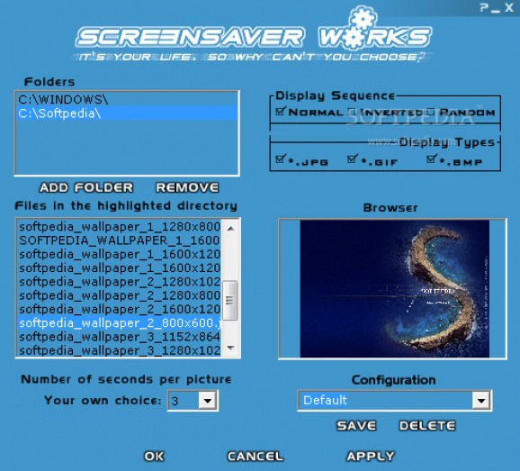 ScreenSaver Works screenshot