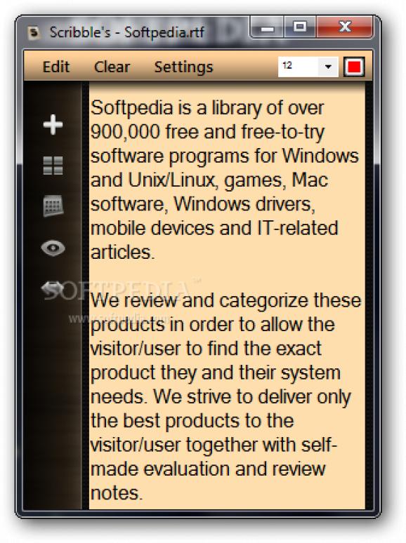 Scribble's - Notepad screenshot